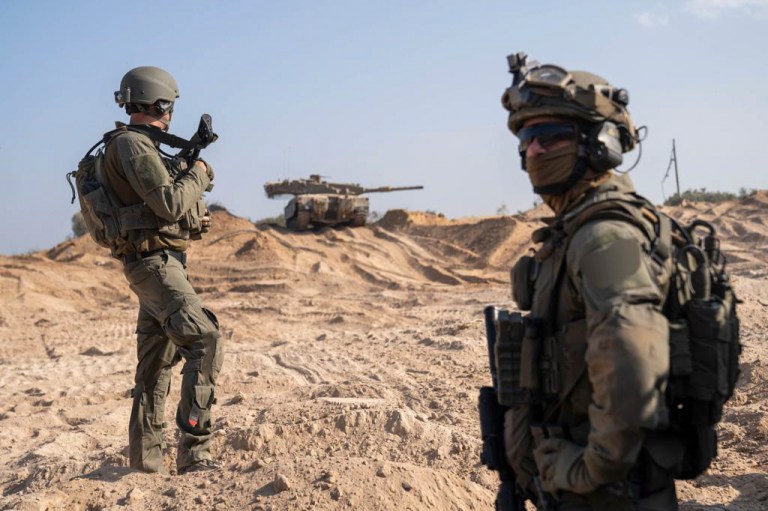 Ground operations inside the Gaza Strip.