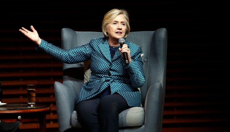 Hillary Clinton said she was 