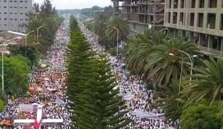 Protesters in Bahir Dar