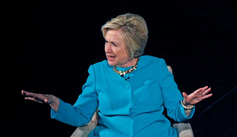 Hillary Clinton threw her support behind net neutrality Wednesday in a tweet directed at Jessica Rosenworcel, one of two Democrats on the five-commissioner Federal Communications Commission. (Angela Peterson/Milwaukee Journal-Sentinel via AP)
