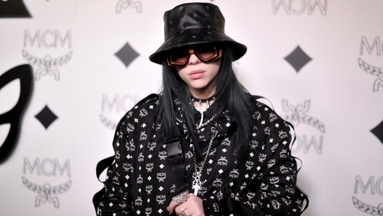 Billie Eilish attends the MCM Rodeo Drive grand opening on Thursday, March 14, 2019, in Beverly Hills, Calif. 