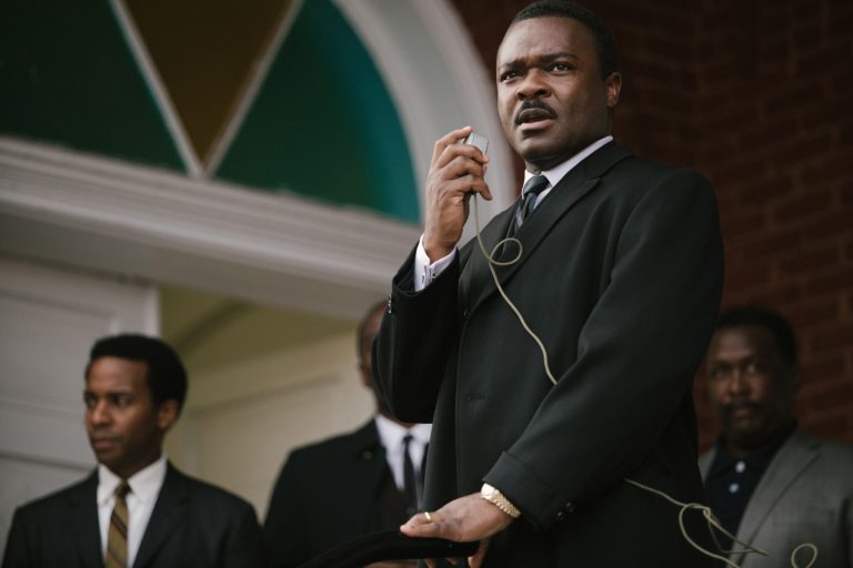 David Oyelowo portrays Dr. Martin Luther King, Jr. in a scene from 