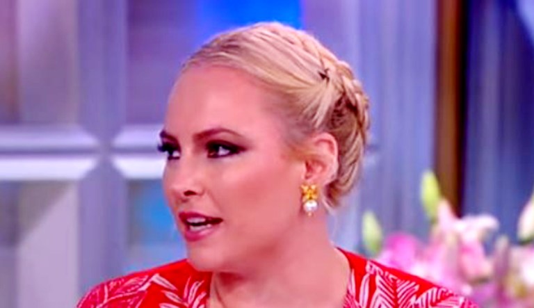 Meghan McCain speaks during "The View."