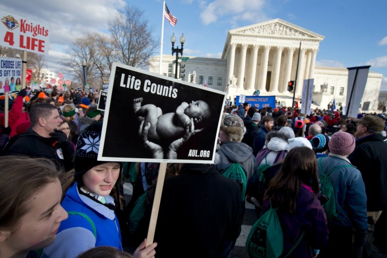 Both sides of the abortion debate are clamouring for NBC's Lester Holt, the moderator of Monday's presidential debate, to broach the subject of abortion in America with the candidates. (AP Photo/Jacquelyn Martin)