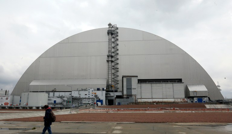 Ukraine says Russian arms depot near Chernobyl ‘huge’ threat to nuclear facility
