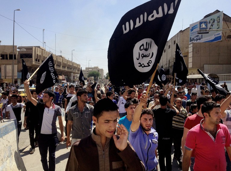 President Trump didn't mention ISIS by name in his inaugural address, but one day later at the CIA, he again went with ISIS. (AP Photo, File)