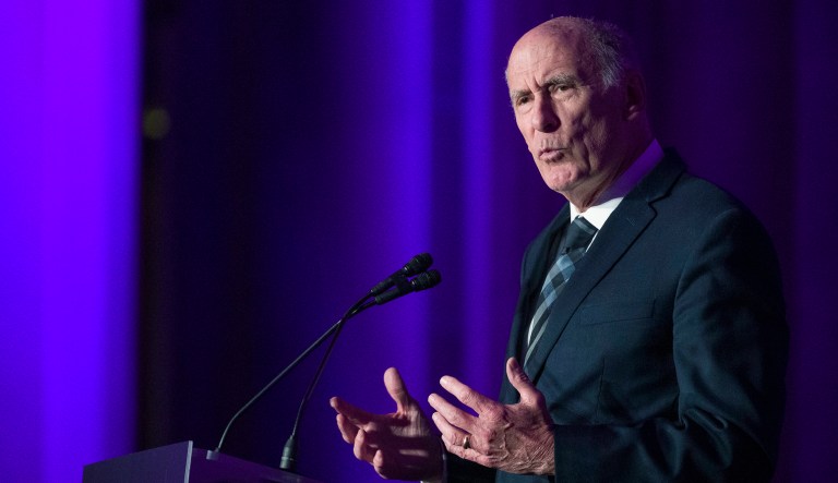 Director of National Intelligence Dan Coats speaks at the DC CyberTalks conference, Thursday, Oct. 18, 2018, in Washington.