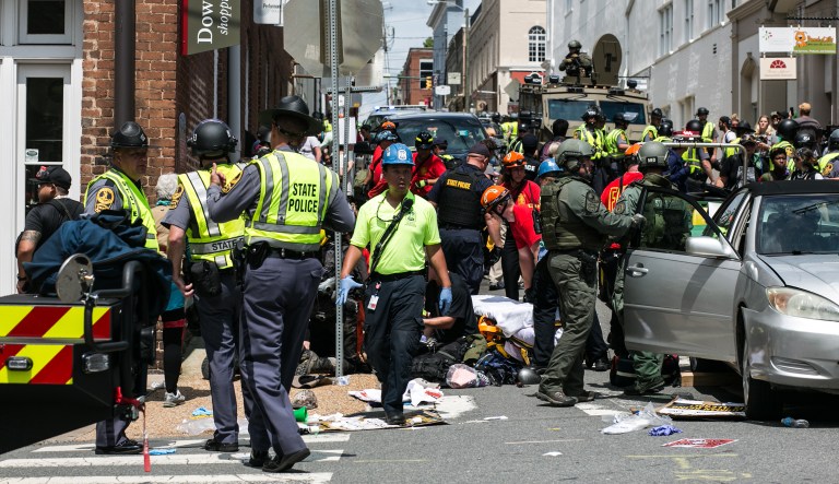 The resolution, if passed, would force President Trump to sign and officially be on the record about the Charlottesville violence. (Graeme Jennings/Examiner)