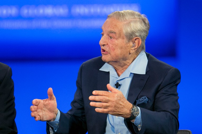 George Soros, chairman of Soros Fund Management, is a longtime contributor to Democratic campaigns. (AP Photo/Mark Lennihan)