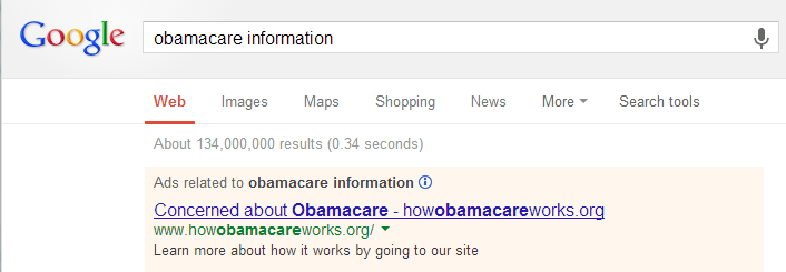 The site howobamacareworks.org directs you to a permanent 