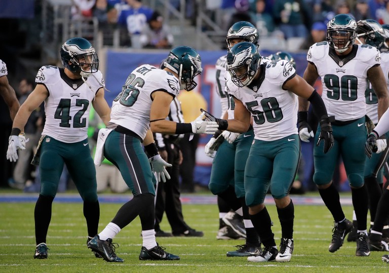 Since 2000, in presidential election years, when the Eagles won their first November game the party controlling the White House lost the election. But when the Eagles lost their game, the incumbent party won the election. (AP Photo/Frank Franklin II)