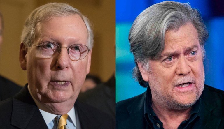 Bannon has vehemently denied the accusations made by his ex-wife and charges of anti-Semitism. (AP)