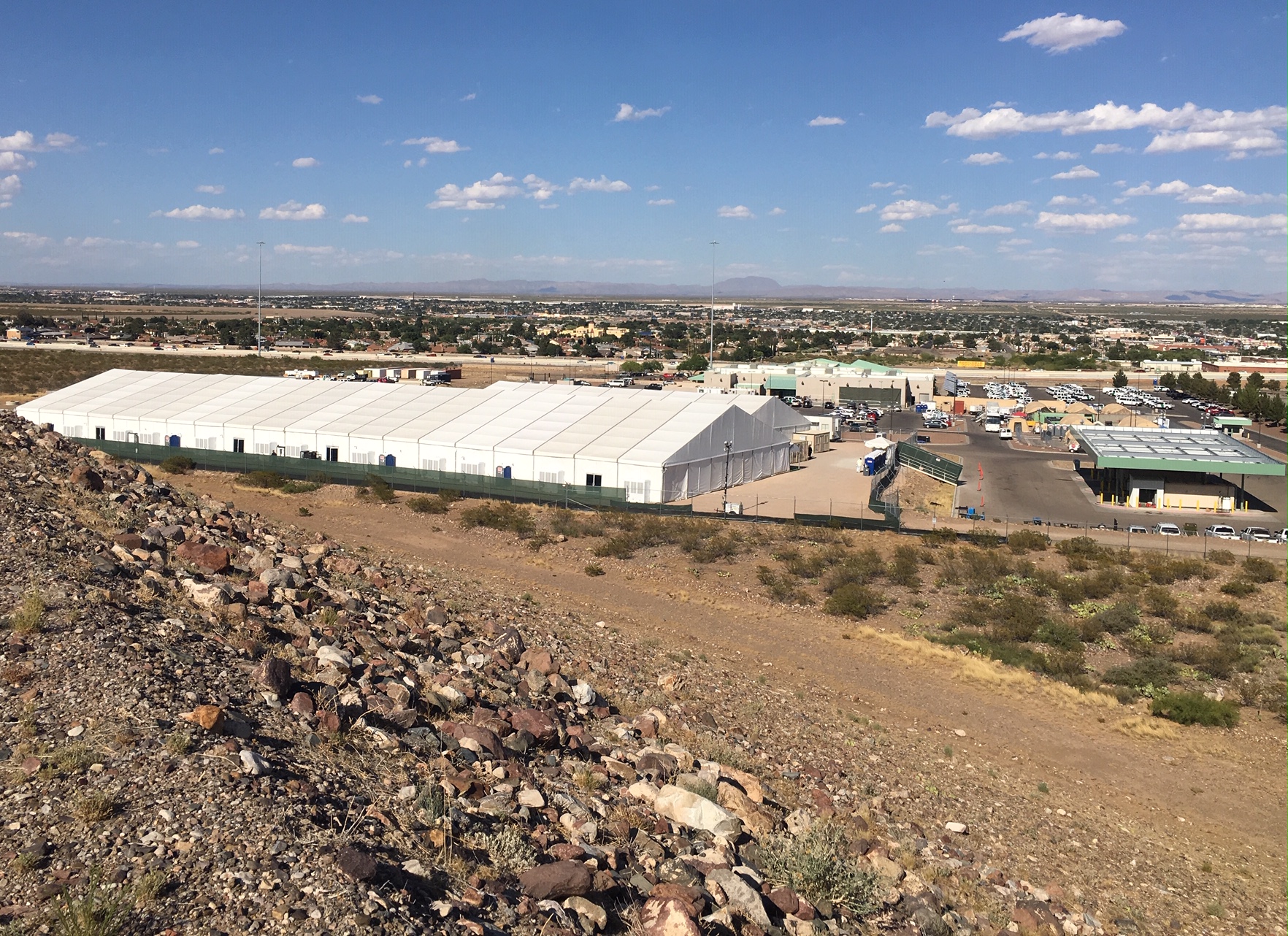 El Paso clears downtown of expansive migrant camps ahead of Biden visit