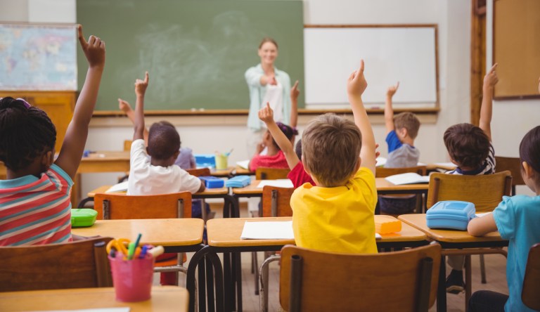 Children in school.