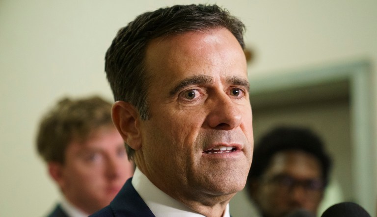 Rep. John Ratcliffe, R-Texas., pauses as he speaks to media on Capitol Hill in Washington, Thursday, Oct. 25, 2018.