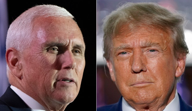 Pence hits Trump for skipping second GOP debate