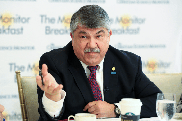 The late AFL-CIO President Richard Trumka was proudest of his 50-year union pin.