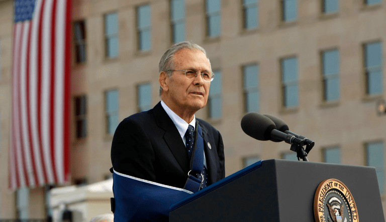 The one with Donald Rumsfeld and the exploding white pen