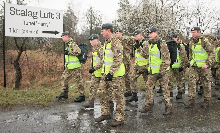 Officers march on Great Escape anniversary