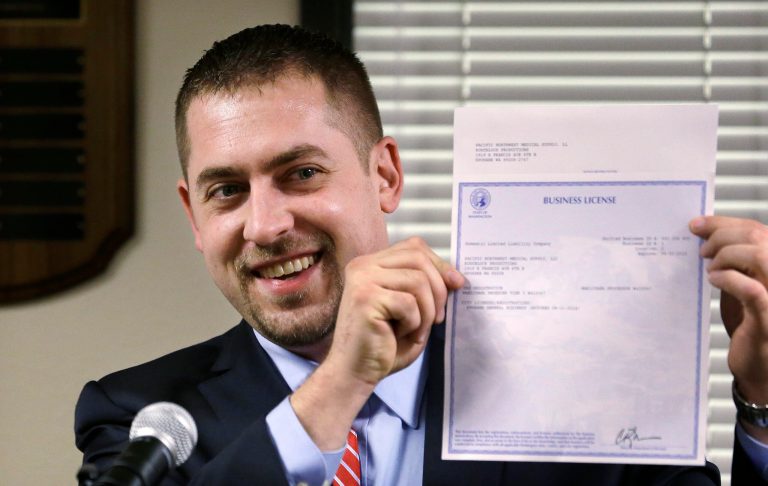 Washington issues first legal pot business license