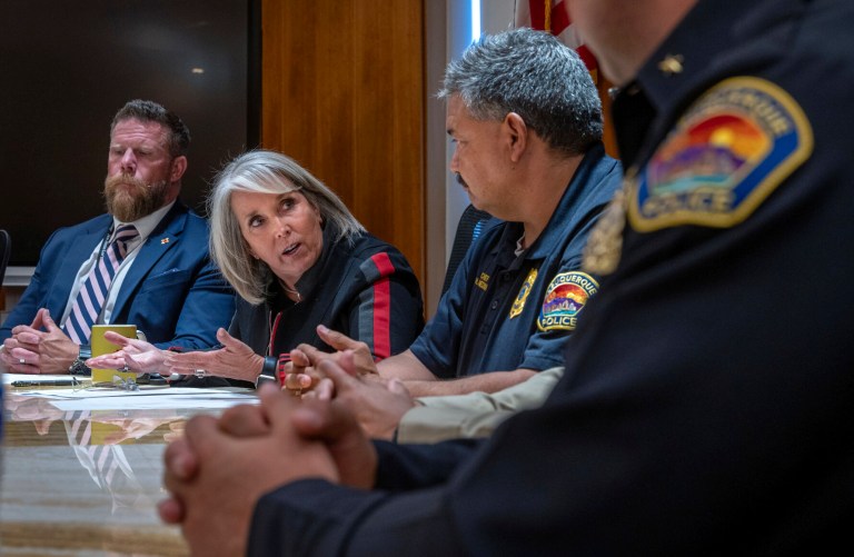 New Mexico Gov. Michelle Lujan Grisham outkicked her coverage