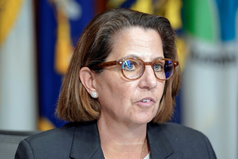 Deputy Attorney General Lisa Monaco speaks during a news conference.