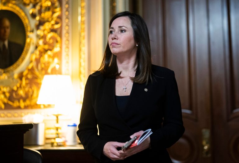 Katie Britt brushes off criticism about human trafficking story shared during State of the Union rebuttal