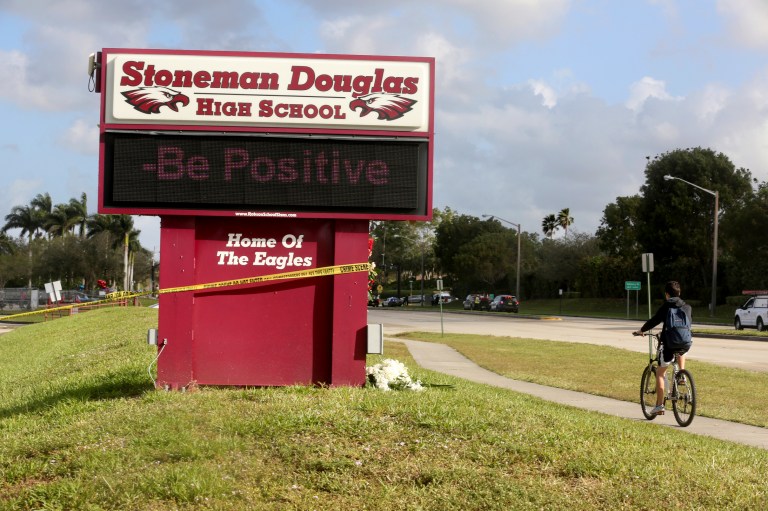 Harris announces new gun safety measures while touring site of Parkland shooting