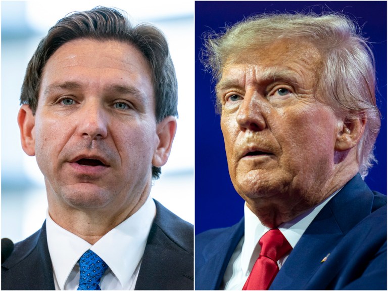 Trump and DeSantis connect for private meeting in Florida