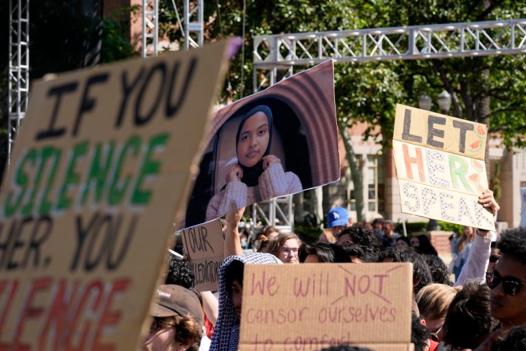 Protester charged with ‘assault with a deadly weapon’ during clash with police on University of Southern California campus