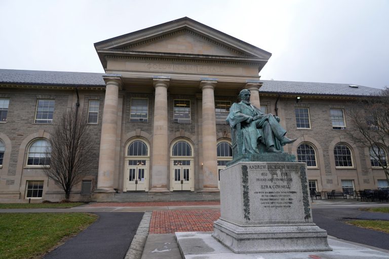 Cornell University is seen in Ithaca, New York, Friday, Feb. 2, 2024.