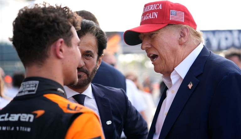 Trump makes pit stop at Formula One Grand Prix in Miami