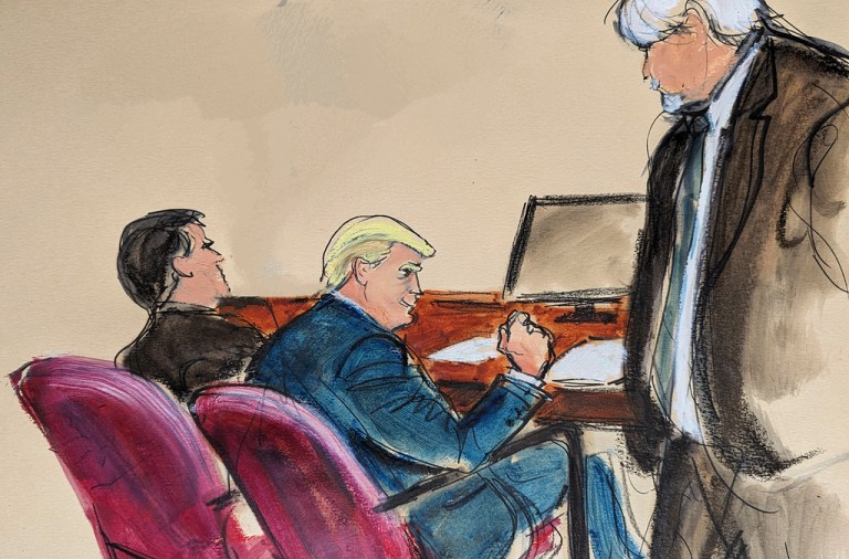 Trump dismisses judge’s jail threat as New York district attorney’s office expects two more weeks of testimony
