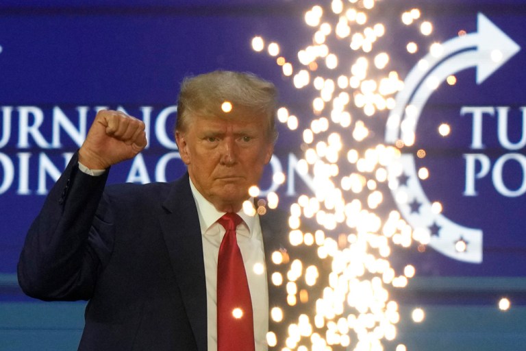 WATCH LIVE: Trump speaks at Turning Point convention in Detroit