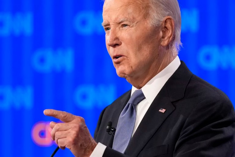 Biden looks terrified on the debate stage
