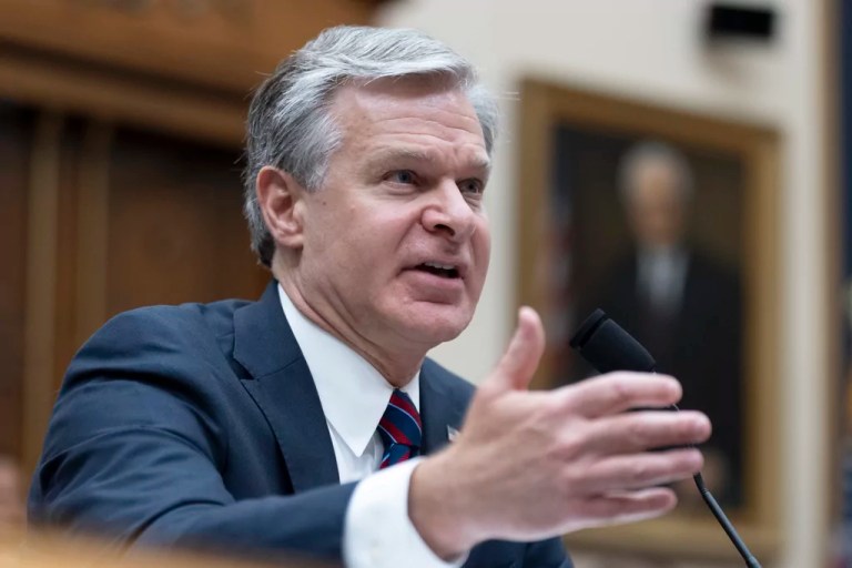 FBI Director Christopher Wray testifies before a House committee about the July 13 shooting at a campaign rally in Butler, Pennsylvania, Wednesday, July 24, 2024, on Capitol Hill. Wray said that the FBI will 