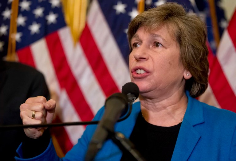 American Federation of Teachers President Randi Weingarten speaks at a news conference on American labor on Capitol Hill in Washington, Wednesday, Nov. 1, 2017. Trump said on Twitter that the driver in Tuesday's attack 
