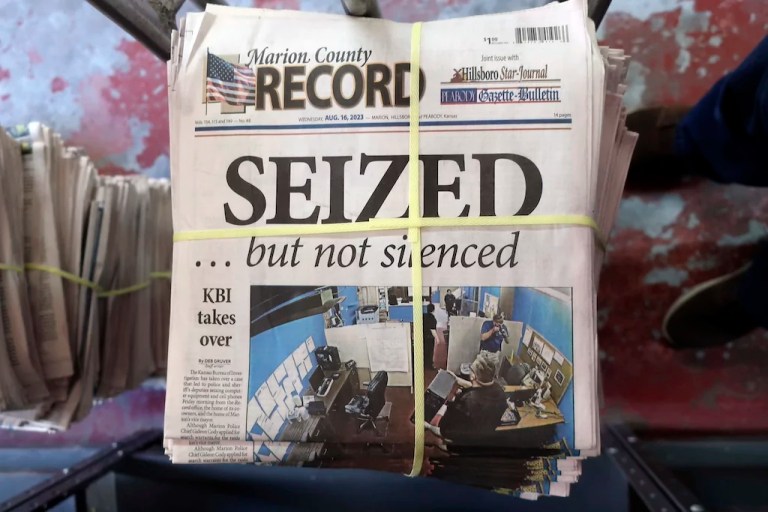 Former police chief involved in Kansas newspaper raid will be prosecuted