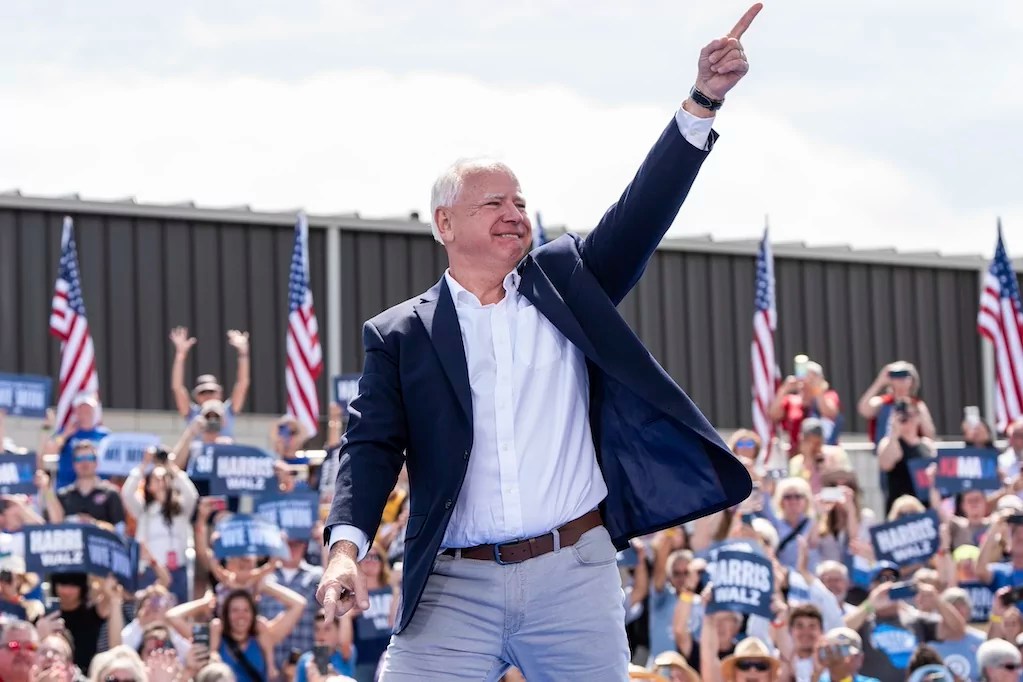 Walz gets emotional talking about IVF after cheers erupt of daughter’s name