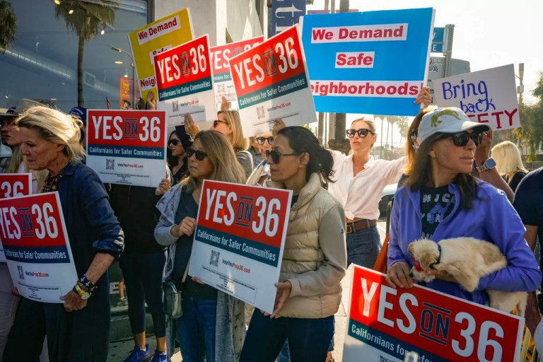 California voters pass ballot measure to strengthen penalties for retail theft and drug crimes
