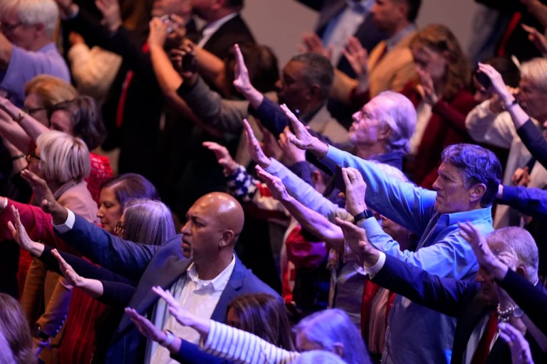 Political affiliation divided along racial lines among churchgoers