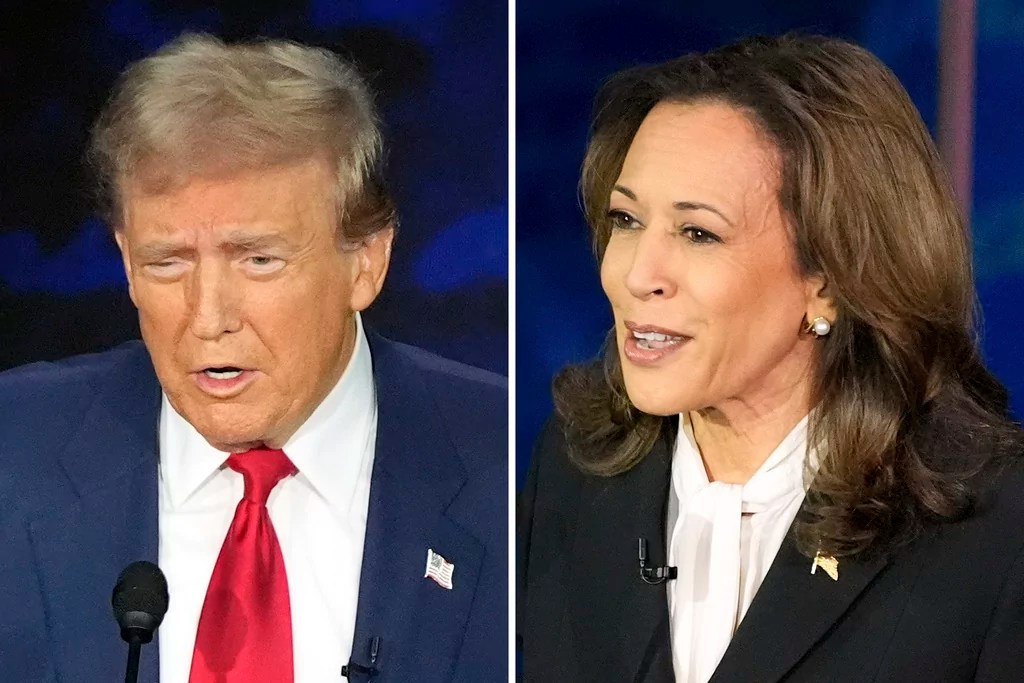 How many Republicans support Harris and how many Democrats support Trump?