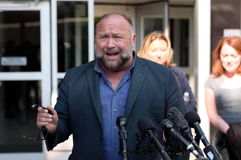 Right-wing conspiracy theorist Alex Jones.