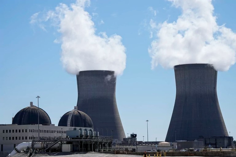 The Vogtle nuclear plant's reactor units 1 and 2.