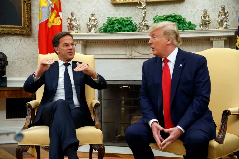 Trump meets with NATO chief as organization braces for change