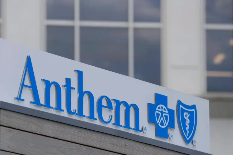 Blue Cross Blue Shield logo (AP Photo/Michael Conroy, File)