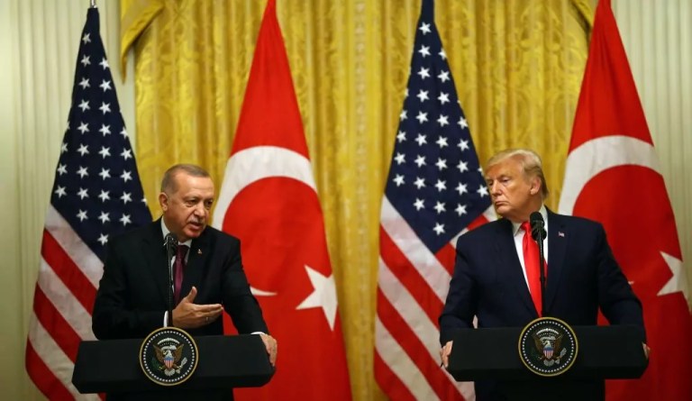 Turkish President Recep Tayyip Erdoğan and President Donald Trump.