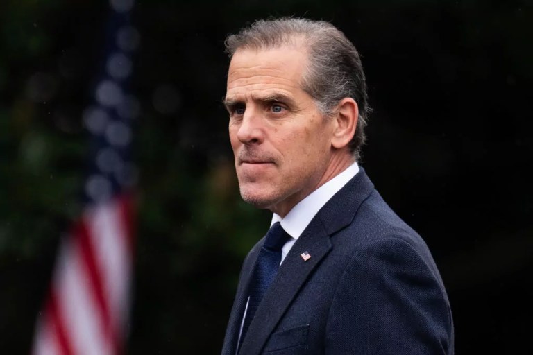 UNITED STATES - SEPTEMBER 30: Hunter Biden, the son President Joe Biden, is seen during an event to celebrate the U.S. Olympic and Paralympic teams on the South Lawn of the White House on Monday, September 30, 2024. (Tom Williams/CQ-Roll Call, Inc via Getty Images)