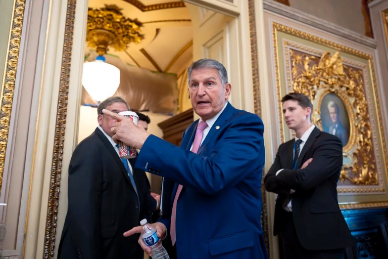 Manchin blasts ‘toxic’ Democratic brand in final break with his former party
