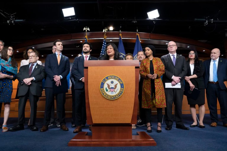 Democrats soften progressive branding to claw back populist mantle from Trump